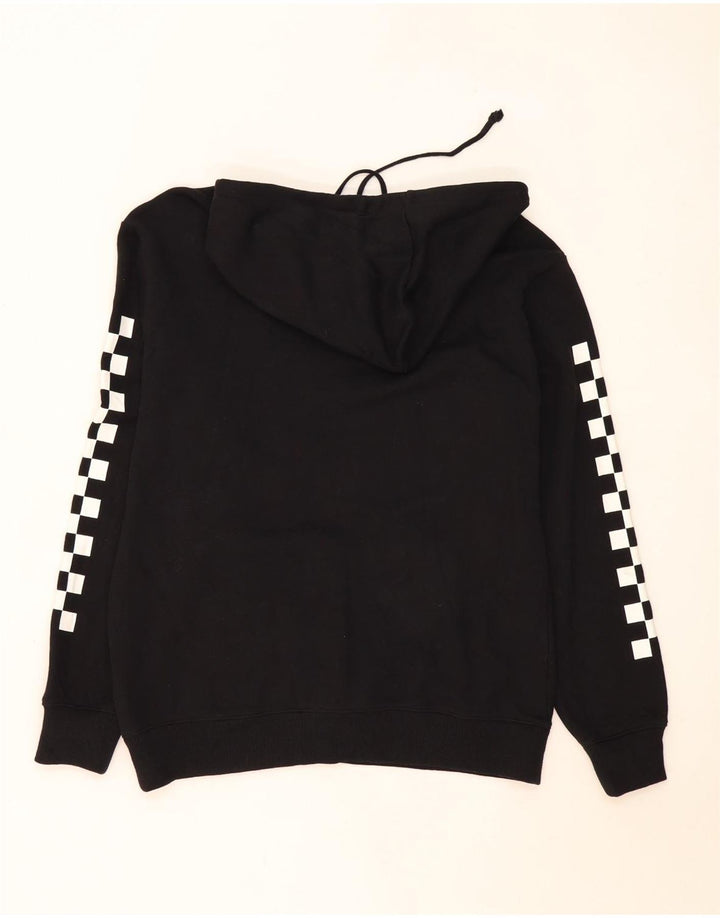 Vans Hombre Sudadera Con Capucha Gráfica Jersey De Algodón Geométrico Negro Mediano
