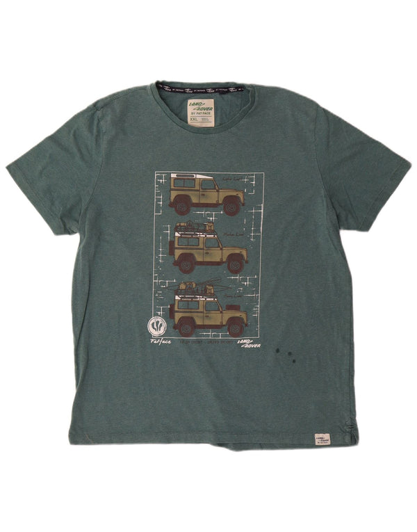 Camiseta gráfica para hombre Fat Face Top 2XL Algodón verde