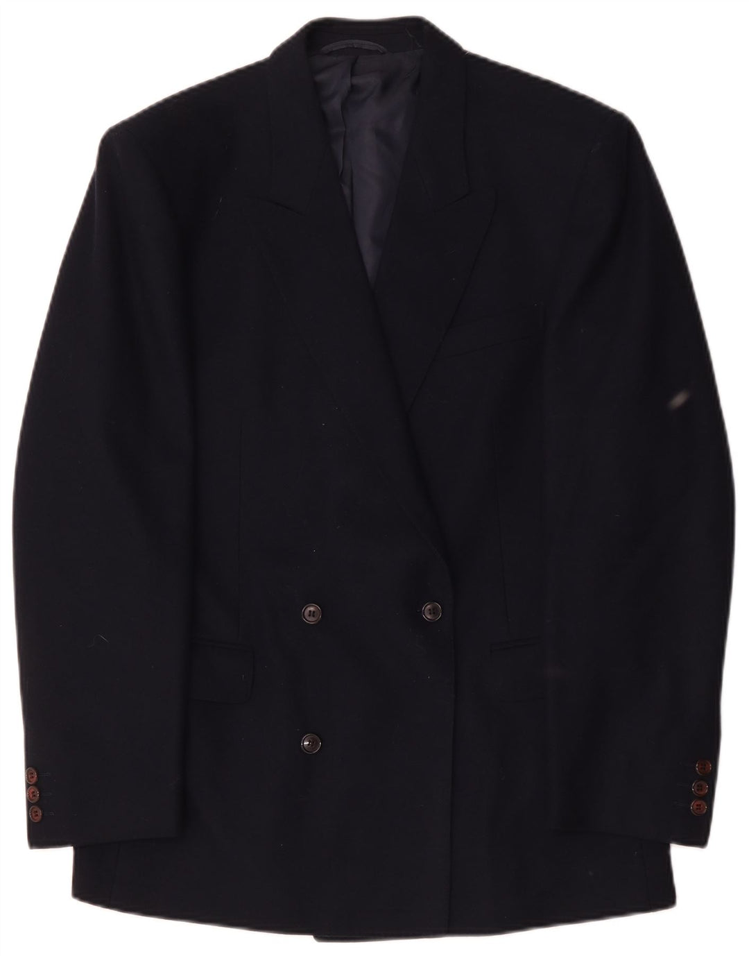 Jvlivs Chaqueta tipo blazer con doble botonadura para hombre IT 48 Lana azul marino mediana