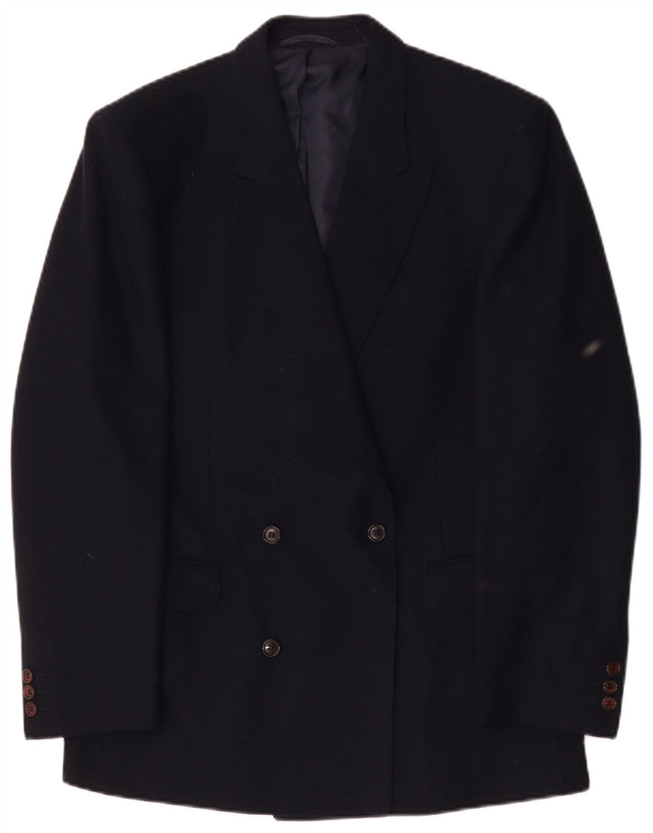 Jvlivs Chaqueta tipo blazer con doble botonadura para hombre IT 48 Lana azul marino mediana