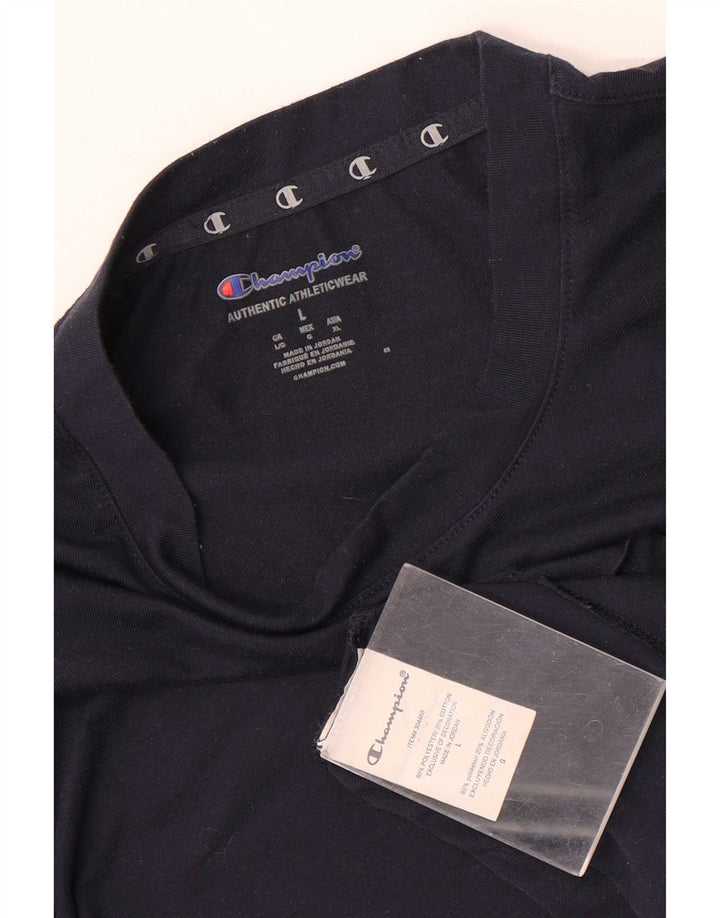 Champion Camiseta para hombre Top Large Azul marino Poliéster