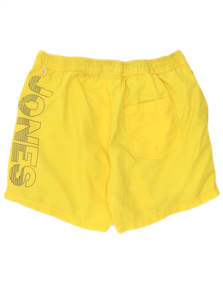 Jack & Jones Hombre Bañador Bañador Gráfico Grande Poliéster Amarillo