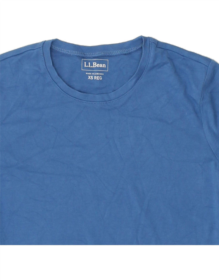 L.L.BEAN Mens T-Shirt Top XS Blue Cotton | Vintage L.L.Bean | Thrift | Second-Hand L.L.Bean | Used Clothing | Messina Hembry 