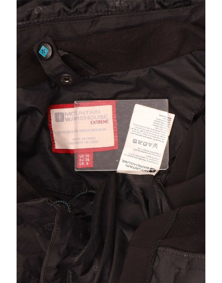 Chaqueta impermeable con capucha para mujer Mountain Warehouse UK 40 Small Nylon negro