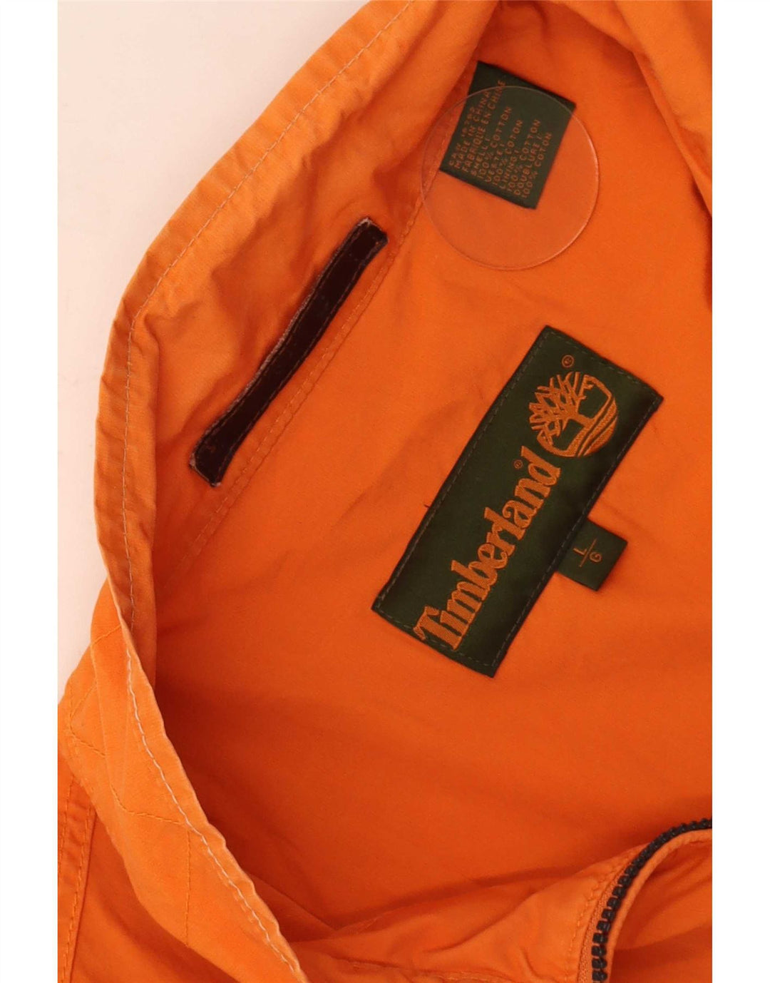 Timberland Chaqueta Bomber para Hombre Reino Unido 40 Grande Algodón Naranja