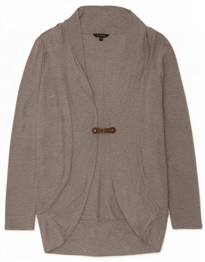 Massimo Dutti Cárdigan Largo para Mujer UK 42 Gris Medio