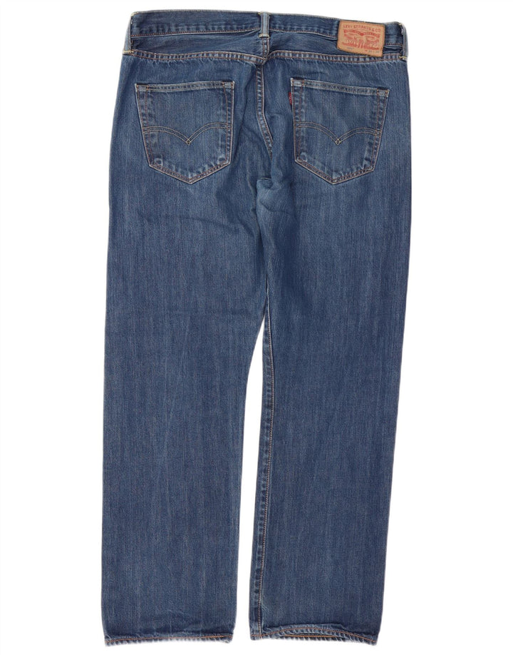 Levi's Vaqueros rectos 501 para hombre W34 L30 Algodón azul marino