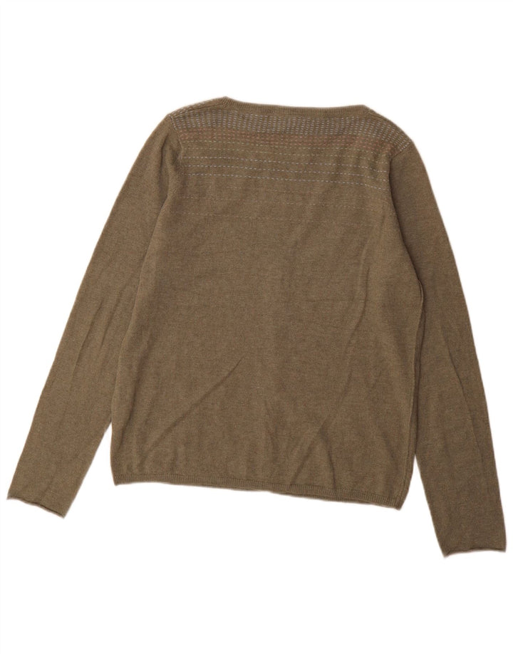 Cárdigan para mujer White Stuff UK 46 Large Algodón caqui
