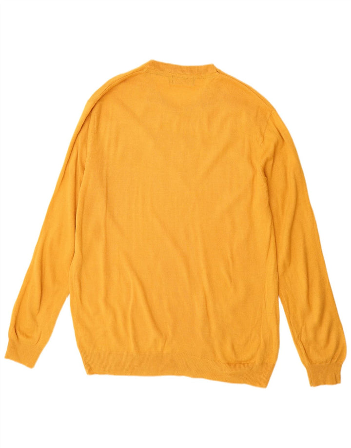 Pierre Cardin Jersey con Cuello en V para Hombre Acrílico Amarillo Medio