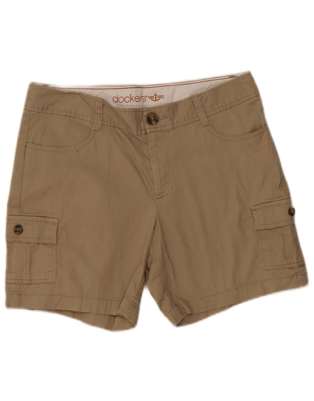 Dockers Shorts Cargo para Mujer US 8 Medium W32 Algodón Beige