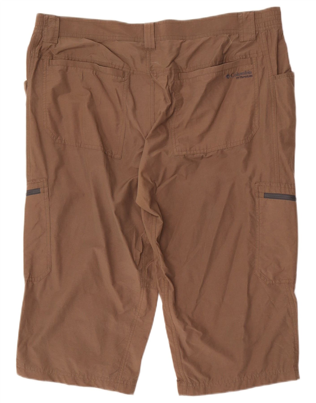 Columbia Pantalones cortos cargo Titanium para hombre XL W40 Algodón marrón