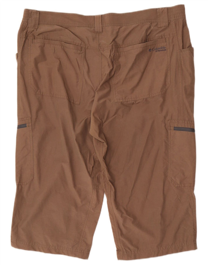 Columbia Pantalones cortos cargo Titanium para hombre XL W40 Algodón marrón
