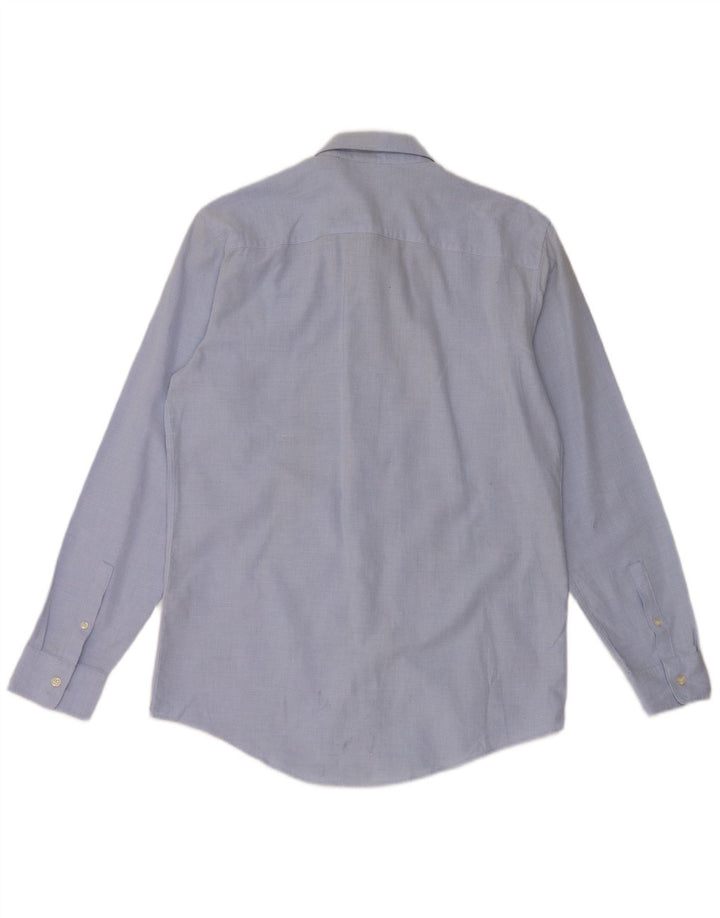 ZARA Hombre Camisa Slim Fit Grande Algodón Azul