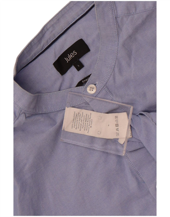 Camisa Jules Hombre Regular Fit Algodón Azul Grande