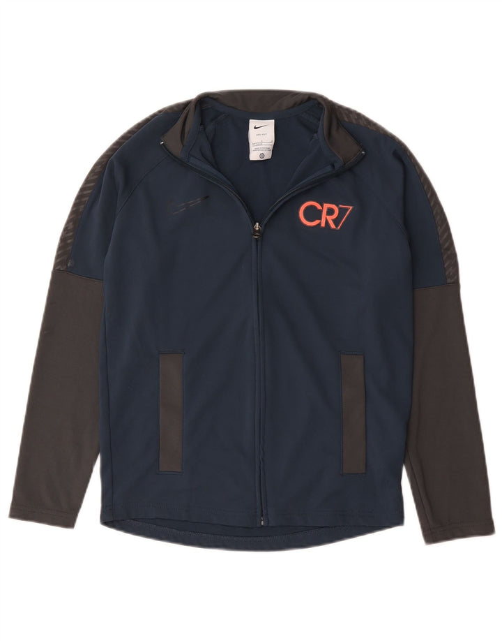 Nike - Chaqueta de chándal para niño, 12-13 años, talla grande, azul marino