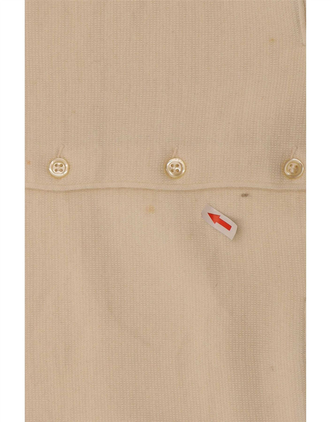 Il Granchio Chaleco De Punto Para Hombre Pequeño De Lana Blanca