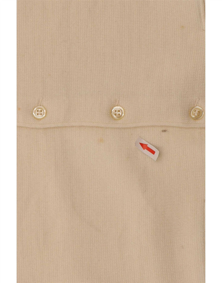 Il Granchio Chaleco De Punto Para Hombre Pequeño De Lana Blanca