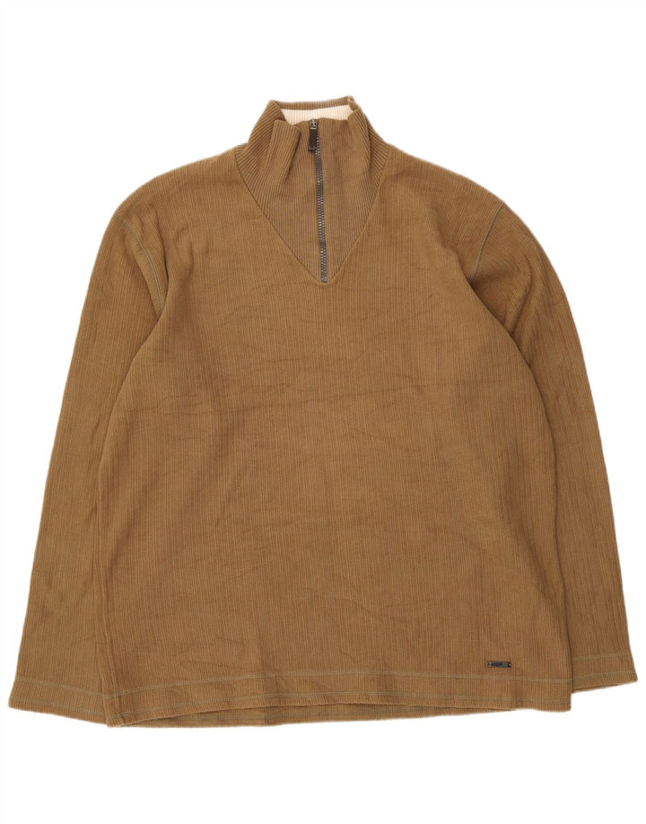 Joop Jersey Hombre con Cremallera y Cuello XL Algodón Marrón