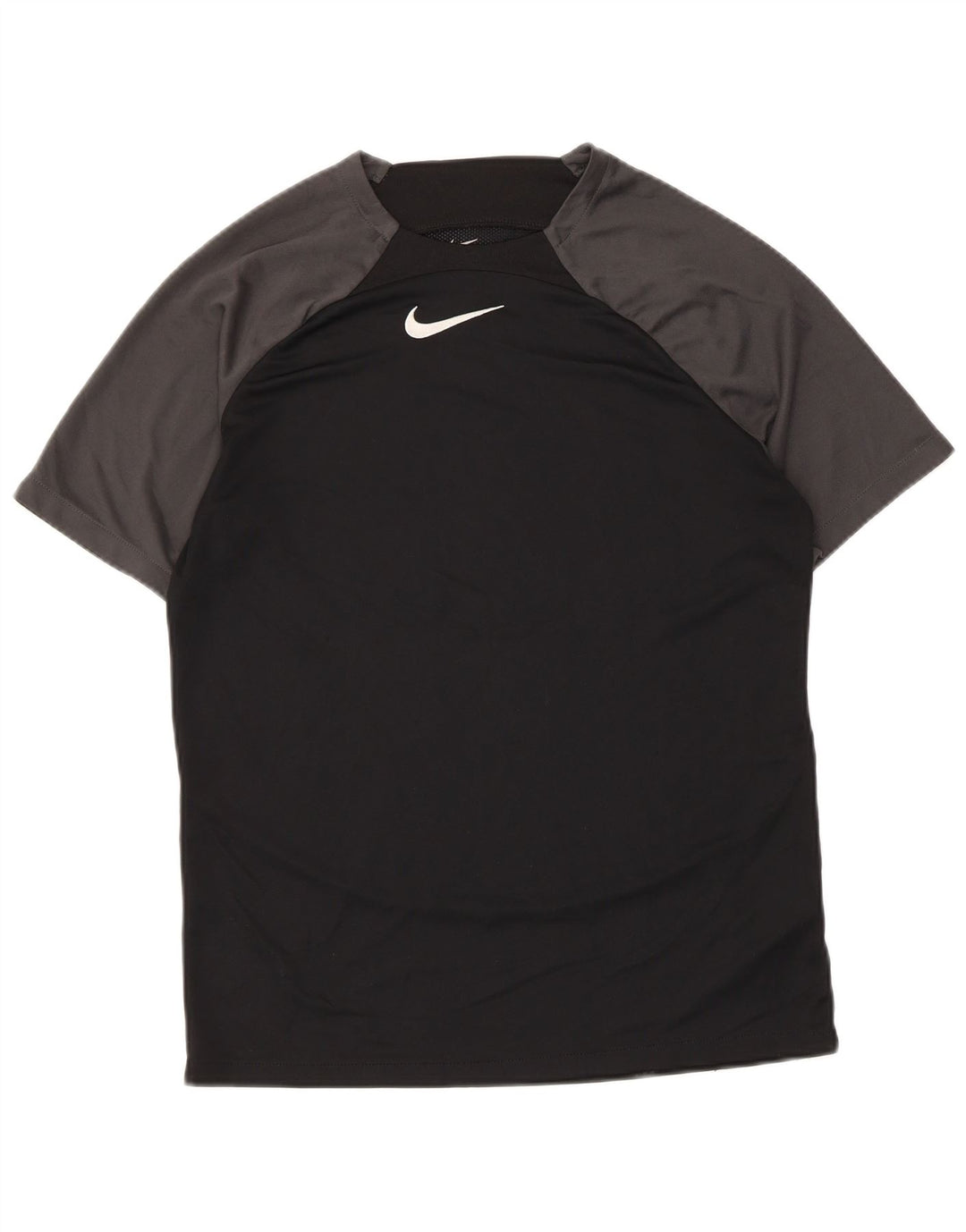 Camiseta Nike Dri Fit para hombre Top medio negro color block Poliéster