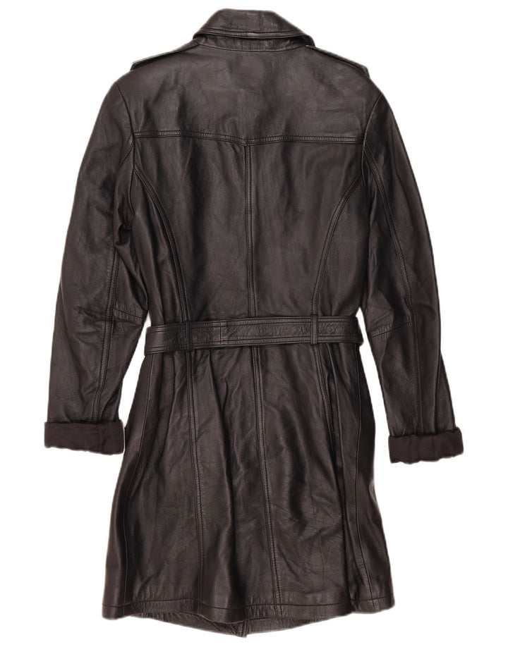 Abrigo de cuero para mujer Street One UK 44 Cuero negro mediano