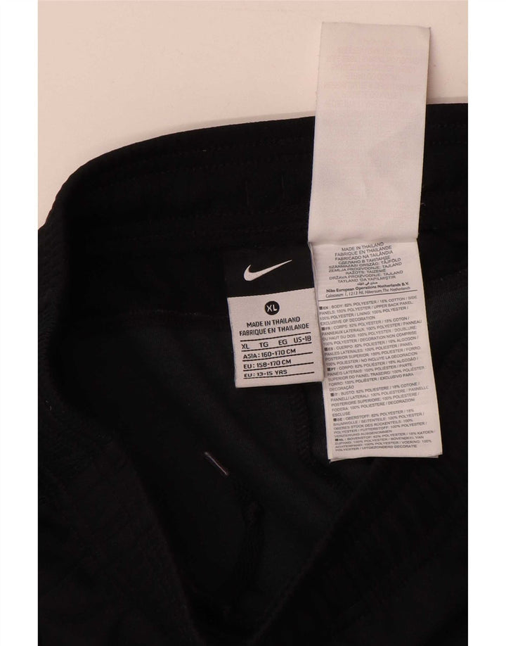 Nike Pantalones cortos deportivos para niños 13-14 años XL Negro Poliéster