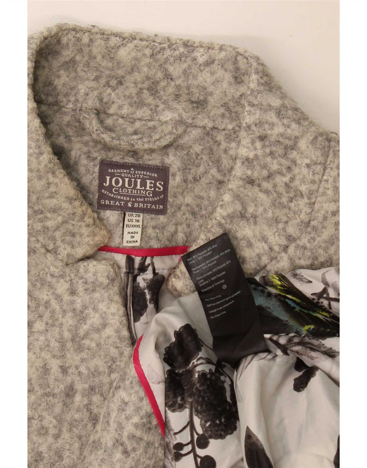 Abrigo Joules para mujer UK 20 2XL Poliéster moteado gris