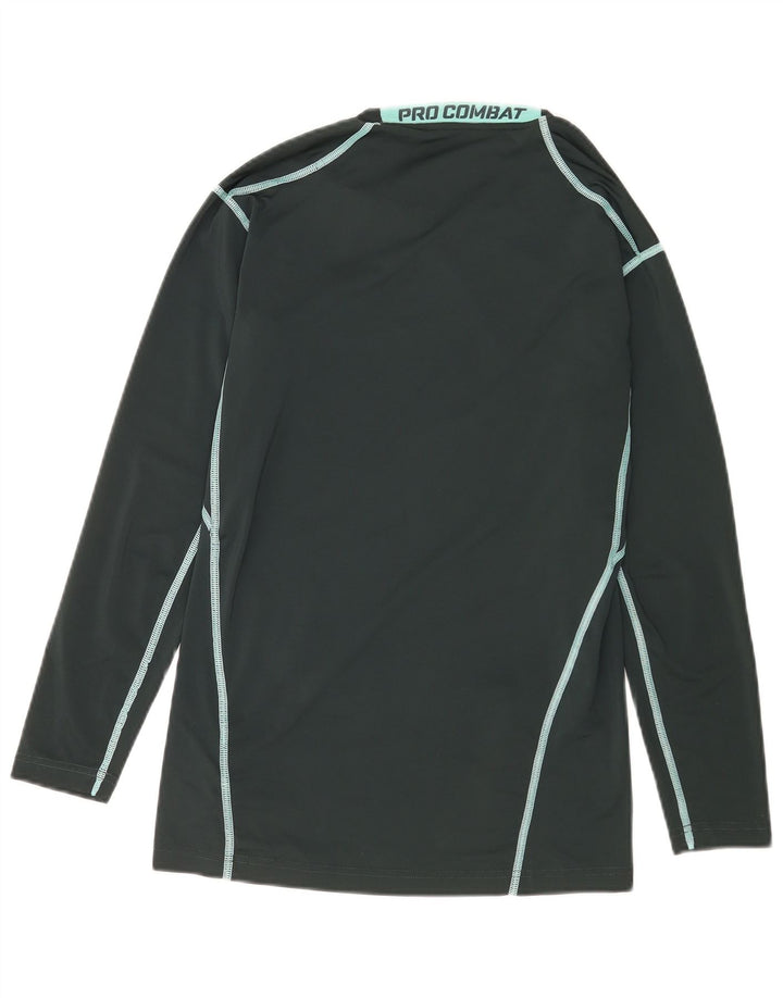 Nike Dri Fit Graphic Top manga larga para hombre poliéster verde grande