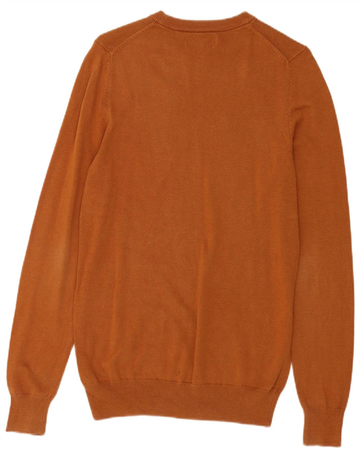 Marks & Spencer Jersey de cuello redondo para hombre XS Algodón marrón