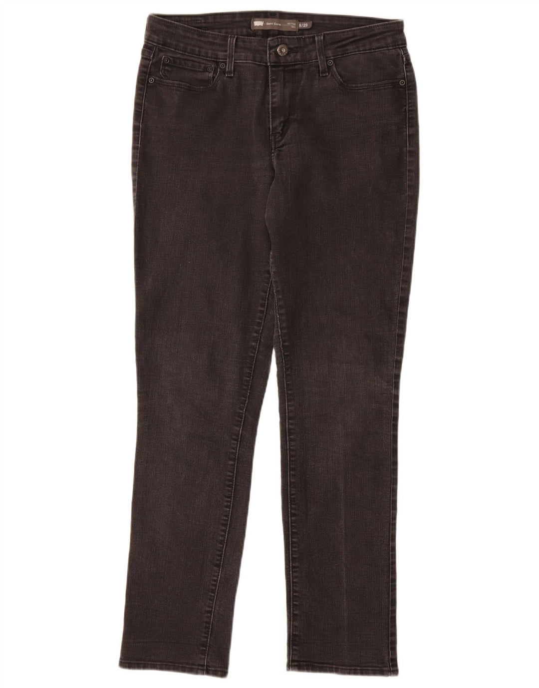 Levi's Jeans ajustados Demi Curve de talle medio para mujer US 8 Medium W29 L32 Gris