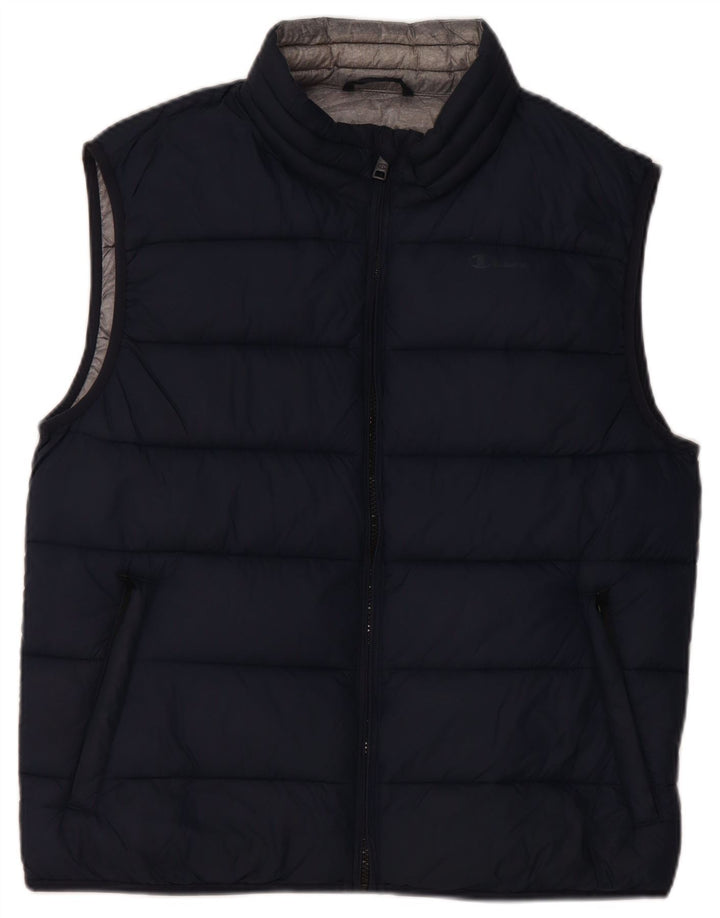 Champion Chaleco acolchado para hombre UK 38 Medium Azul marino