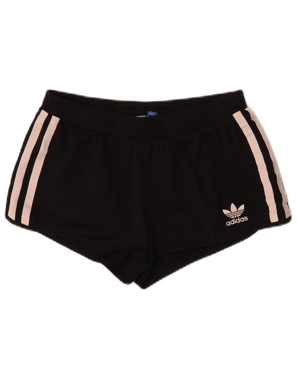 Adidas Pantalones cortos deportivos para mujer UK 44 LMedium Negro Poliéster