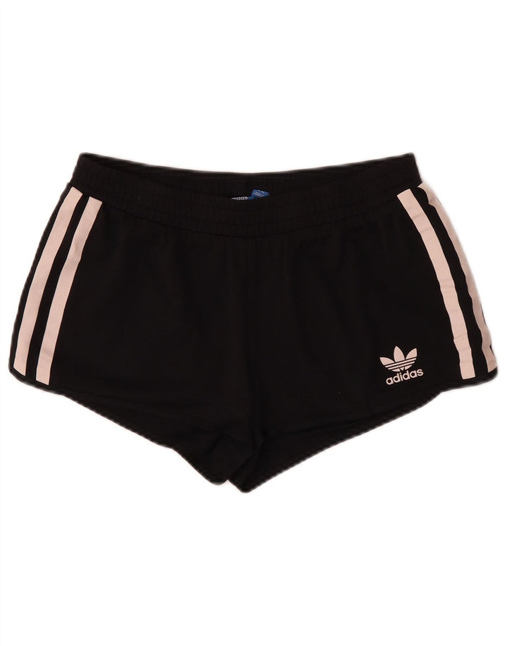 Adidas Pantalones cortos deportivos para mujer UK 44 LMedium Negro Poliéster