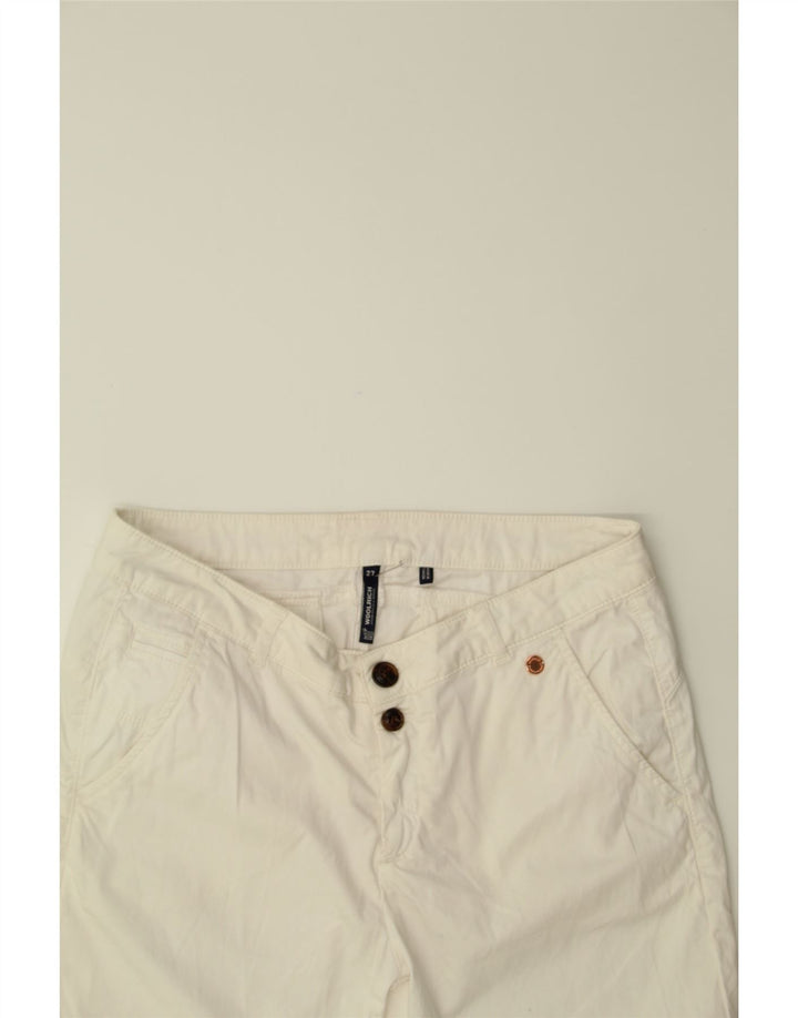 WOOLRICH Womens Chino Shorts W27 Small White Cotton Vintage Woolrich and Second-Hand Woolrich from Messina Hembry 