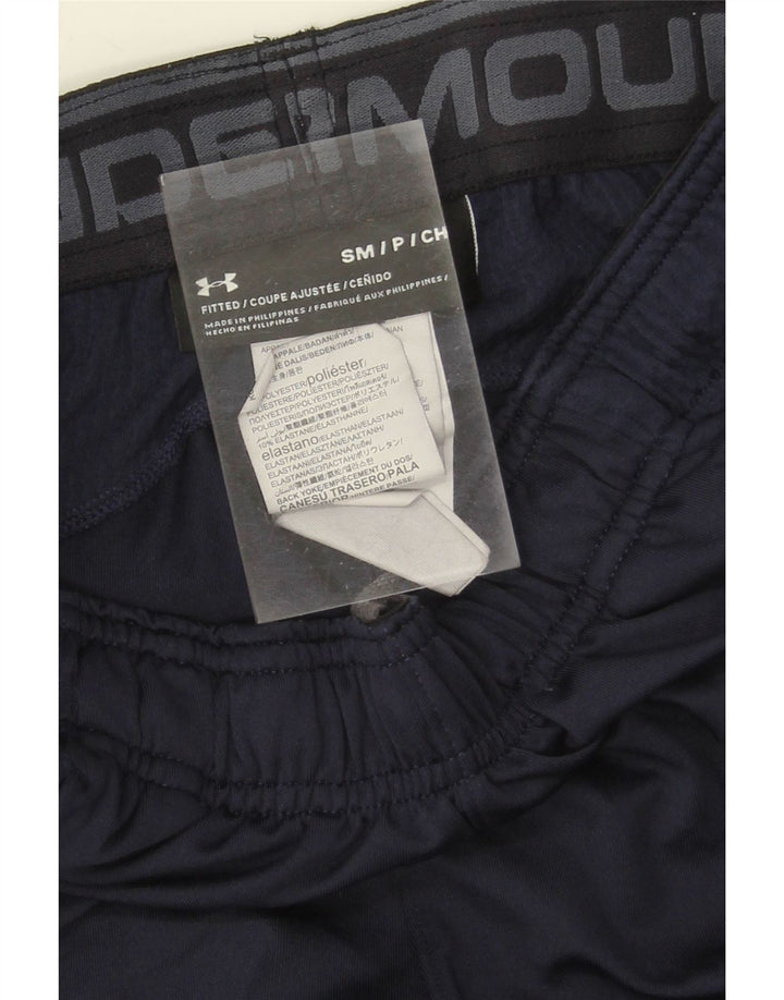 UNDER ARMOUR Womens Fitted Tracksuit Trousers UK 10 Small  Navy Blue