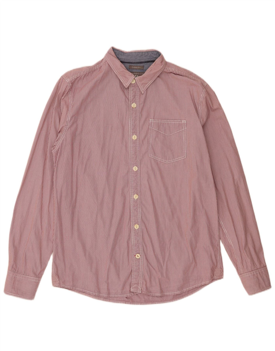 Camisa de corte clásico para hombre de Fat Face de algodón a rayas diplomáticas en color rojo medio
