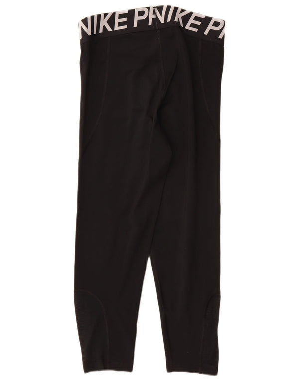 Nike - Leggings capri gráficos para mujer, talla 40, poliéster negro mediano