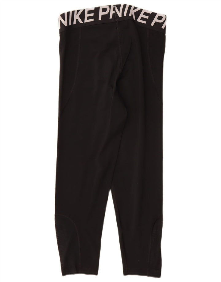 Nike - Leggings capri gráficos para mujer, talla 40, poliéster negro mediano