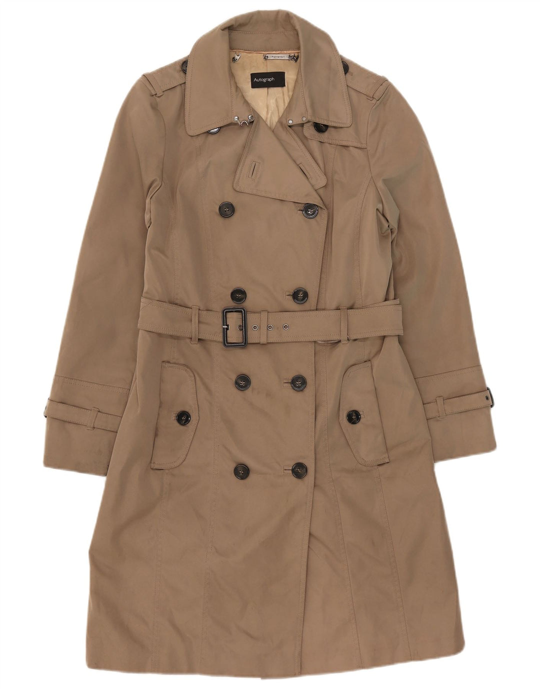 Marks & Spencer Gabardina Autograph para mujer Reino Unido 44 Grande Beige