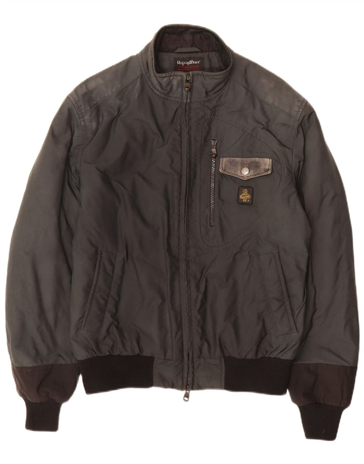 Refrigiwear Chaqueta Bomber para Hombre UK 40 Grande Poliamida Gris