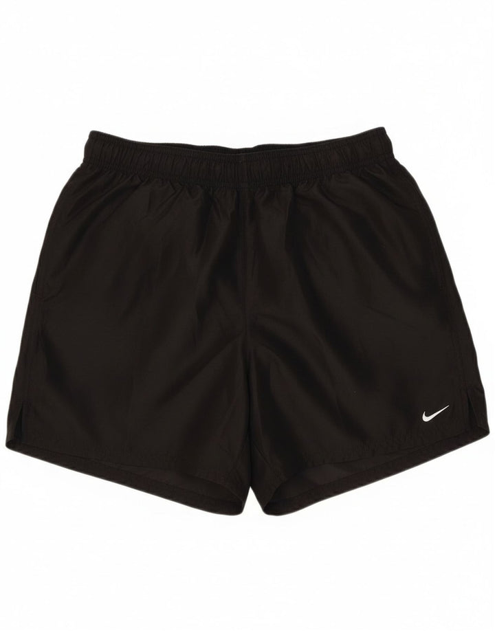 Nike - Pantalones cortos deportivos para mujer, talla 40, talla grande, poliéster negro