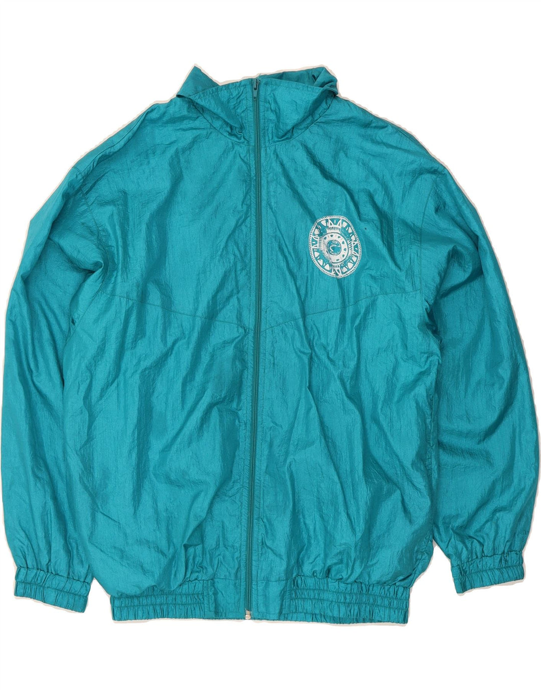 VINTAGE Mens Loose Fit Tracksuit Top Jacket UK 36 Small Blue Polyamide Vintage Vintage and Second-Hand Vintage from Messina Hembry 