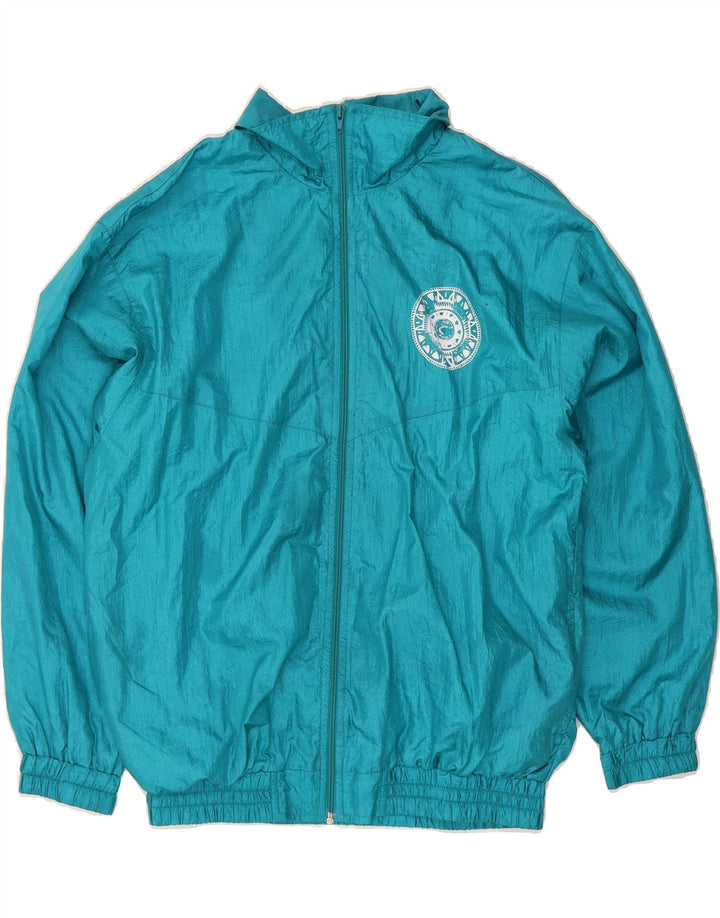 VINTAGE Mens Loose Fit Tracksuit Top Jacket UK 36 Small Blue Polyamide Vintage Vintage and Second-Hand Vintage from Messina Hembry 