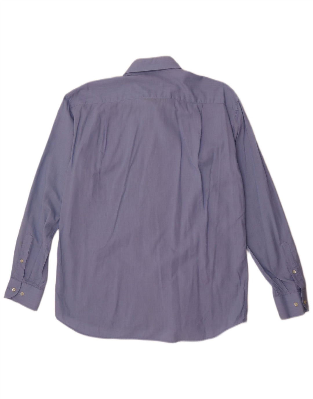 Roccobarocco Camisa para hombre Talla 42 16 1/2 Algodón azul grande