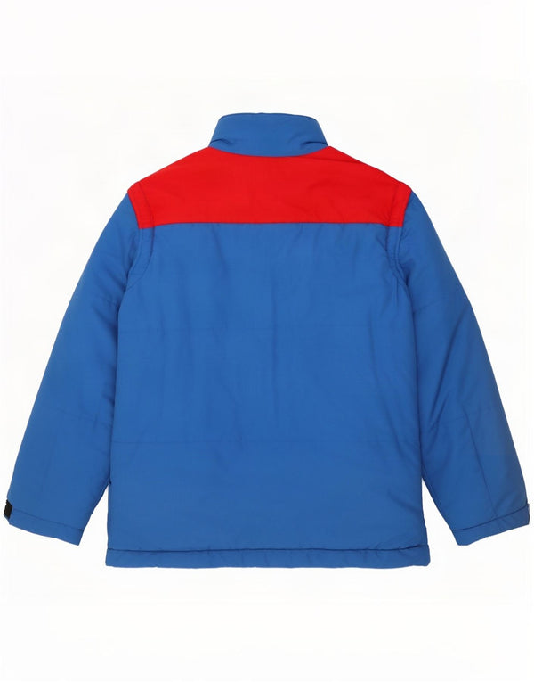 Chaqueta acolchada con capucha York para hombre IT 54 2XL Poliamida color block azul