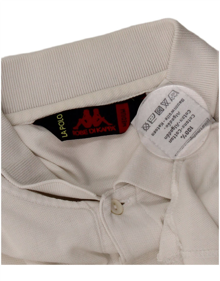 Polo Kappa Hombre Algodón Blanco Mediano