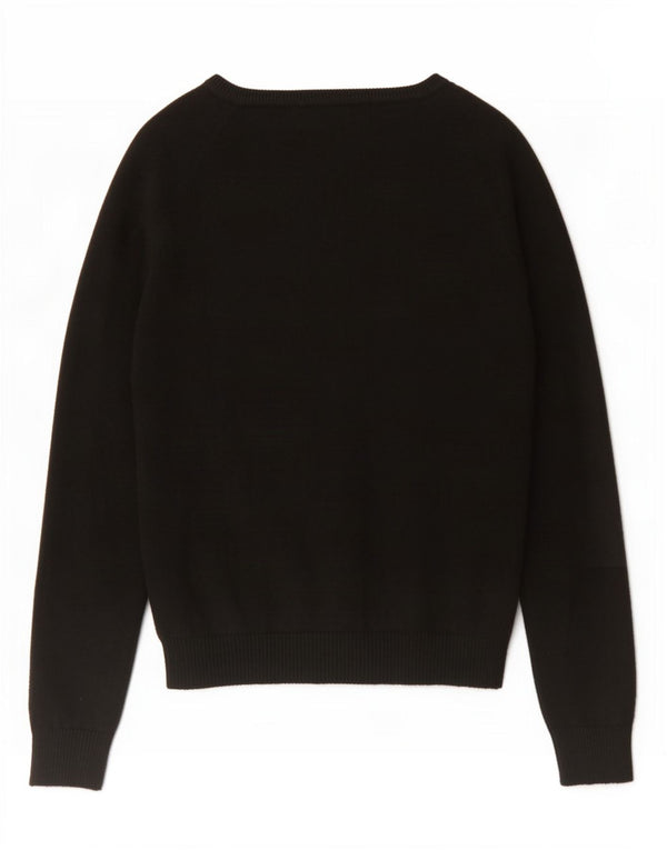 Zara Mujer Cárdigan Suéter UK 12 Algodón Gris Medio