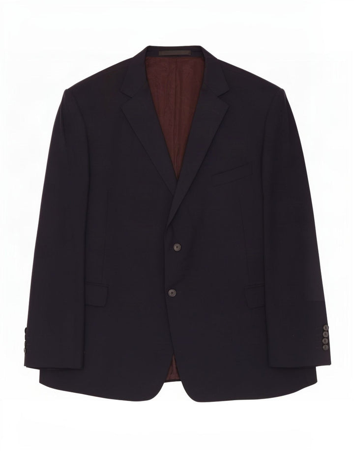 Marks & Spencer Chaqueta tipo blazer de 2 botones para hombre UK 52 3XL Lana azul marino