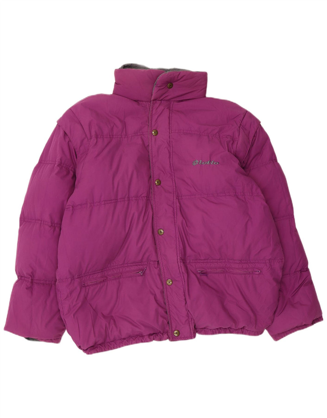 Lotto Chaqueta acolchada reversible para hombre ES 38 Poliéster gris medio