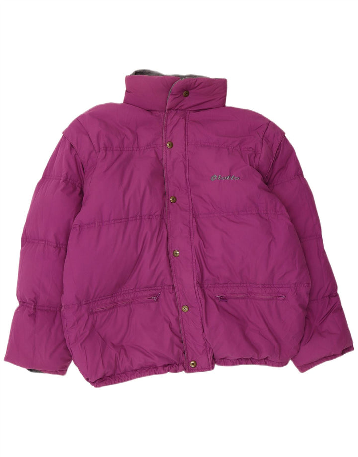 Lotto Chaqueta acolchada reversible para hombre ES 38 Poliéster gris medio