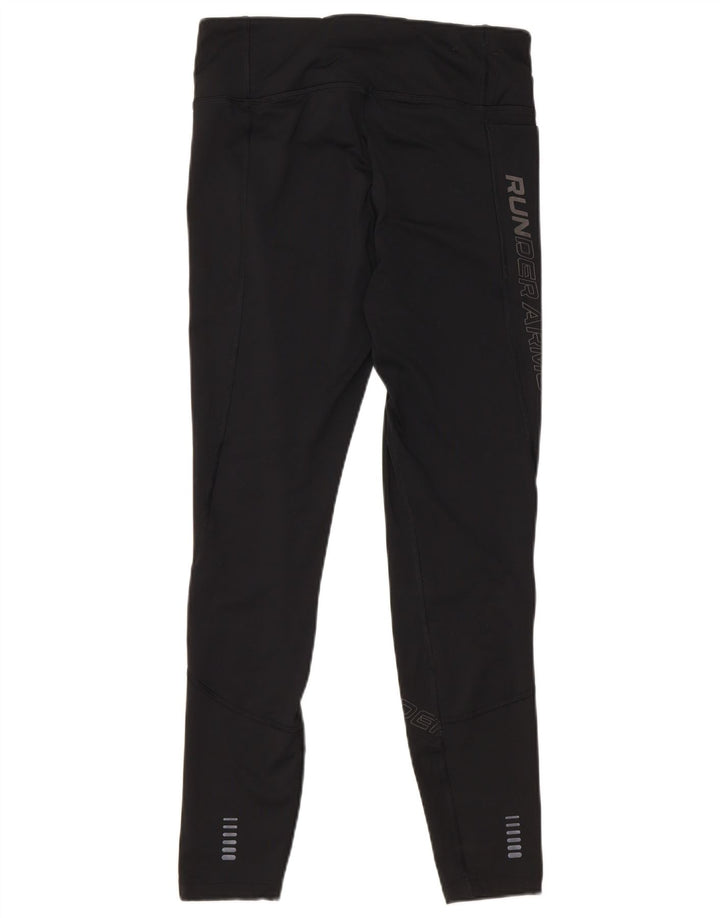 Under Armour Leggings capri con estampado Cold Gear para mujer, talla M, color negro